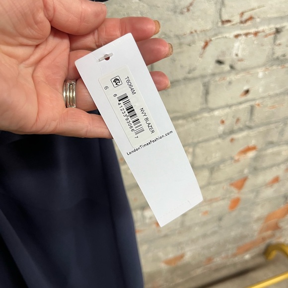 London Times Women's V-Neck Polished Flounce Hem Twist Waist Sz 6 NWT - Picture 6 of 8